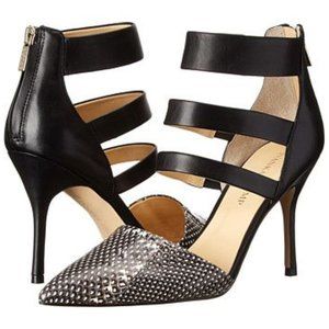 Ivanka Trump Destas Dress Black/ Snake Pumps